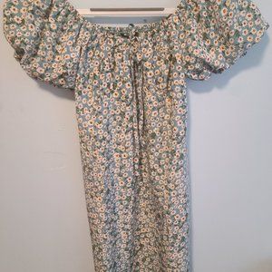 Light Blue floral ditsy dress from Shein, Size small